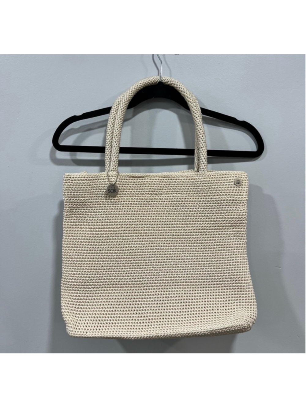 The Sak Crochet Tote Bag One Size Beige
